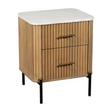 Reed 2 Drawer Bedside Table