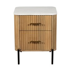 Reed 2 Drawer Bedside Table