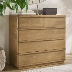 Placid Wooden Chest of Drawers