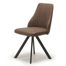 Austin Swivel Dining Chair Brown