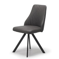 Austin Swivel Dining Chair Dark Grey