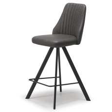 Austin Swivel Counter Stool Dark Grey