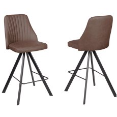 Austin Swivel Counter Stool Brown