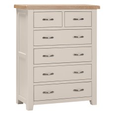 Wiltshire 2 + 4 Chest of Drawers Moon Grey Wiltshire 2 + 4 Chest of Drawers Moon Grey
