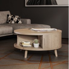 Tambour Coffee Table Grey Wash Tambour Coffee Table Grey Wash