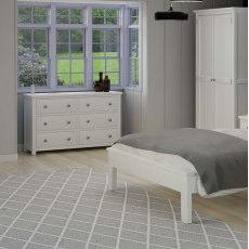 Henley White Narrow Chest of Drawers