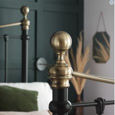 Bronte King Size 150cm Metal Bed Black