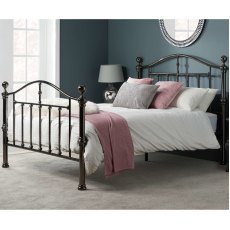 Victoria Double 135cm Metal Bed Black Victoria Double 135cm Metal Bed Black
