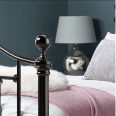 Victoria King Size 150cm Metal Bed Black