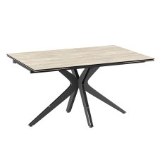 Influence Extending Ceramic Dining Table Travertine