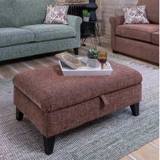 Alstons Poppy Legged Storage Ottoman