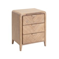 Atauro 3 Drawer Bedside Table Atauro 3 Drawer Bedside Table