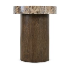 Academic Fusion Wood and Stone Side Table Academic Fusion Wood and Stone Side Table