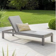 Pebble Sunlounger with Waterproof Cushion Pebble Sunlounger with Waterproof Cushion