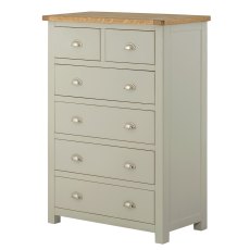 Paris Wood 2+4 Chest of Drawers | Available in 5 colours