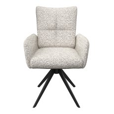 Rimini Swivel Armchair Ivory