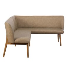 Spencer Corner Bench Left Facing Taupe