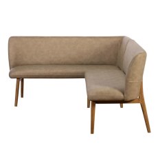 Spencer Dining Bench Right Facing Taupe