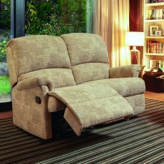 Nevada Standard 2 Seater Fabric Reclining Sofa