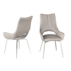 Spinello Swivel Dining Chair Taupe