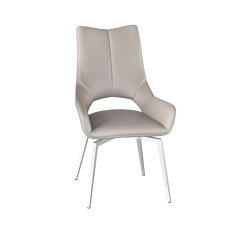 Spinello Swivel Dining Chair Taupe Spinello Swivel Dining Chair Taupe