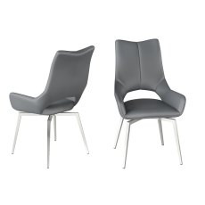 Spinello Swivel Chair Grey
