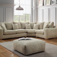 Andorra Small Fabric Corner Sofa