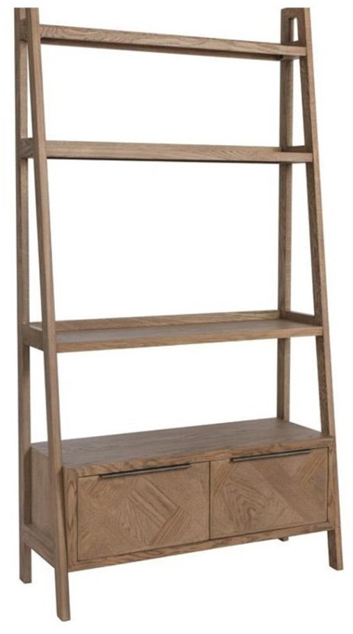 Open Bookcase Grey Oak