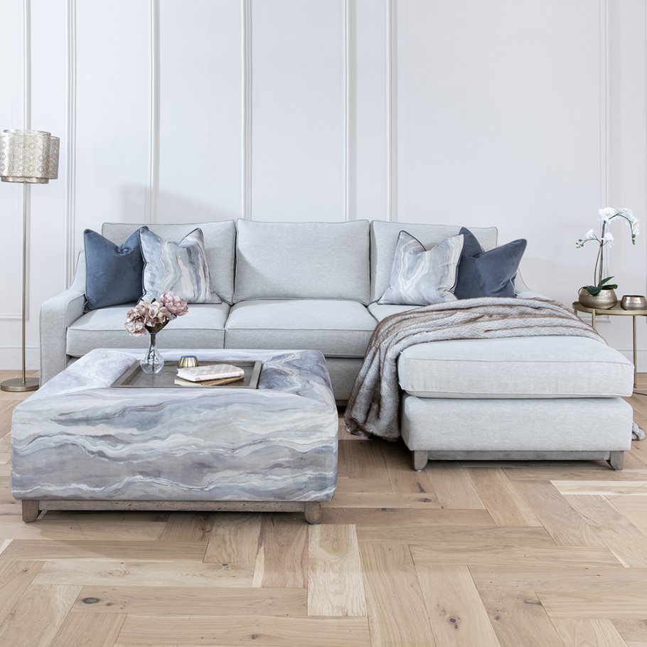 Hampton Right Chaise Fabric Sofa