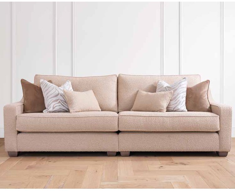 Hampton 3 Seater Fabric Sofa
