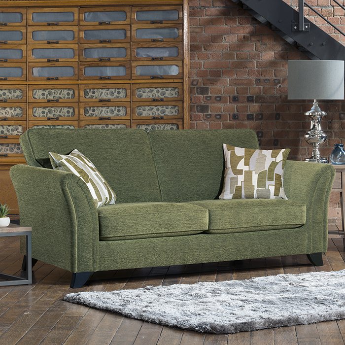 Emelia 3 Seater Fabric Sofa