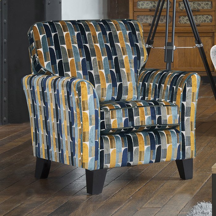 Emelia Fabric Gallery Accent Chair