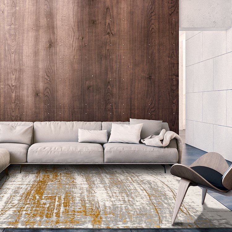 Mad Men Griff Rug Columbus Gold - Lees of Grimsby