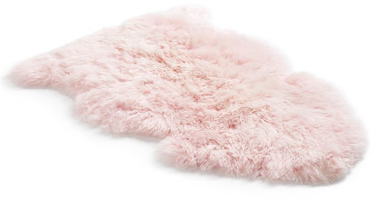 Candy Floss Single Longwool Sheepskin Rug