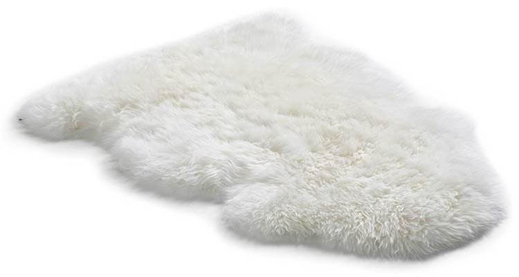 Ivory Single Longwool Sheepskin Rug
