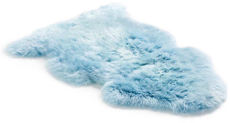 Sea Foam Single Longwool Sheepskin Rug