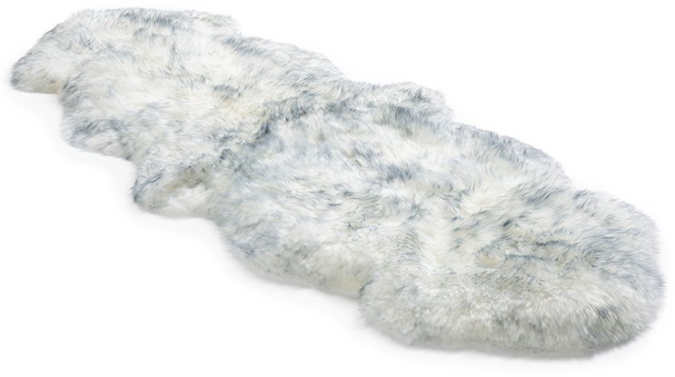 Grey Mist Double Longwool Sheepskin Rug
