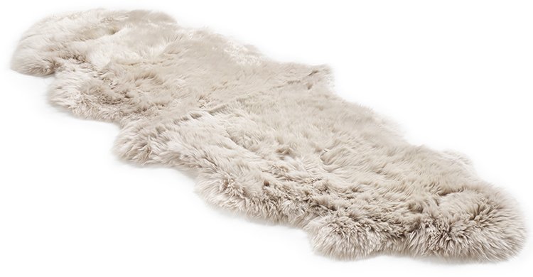 Stone Double Longwool Sheepskin Rug