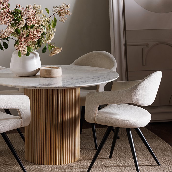 Reed 120cm Round Dining Table - Lees of Grimsby