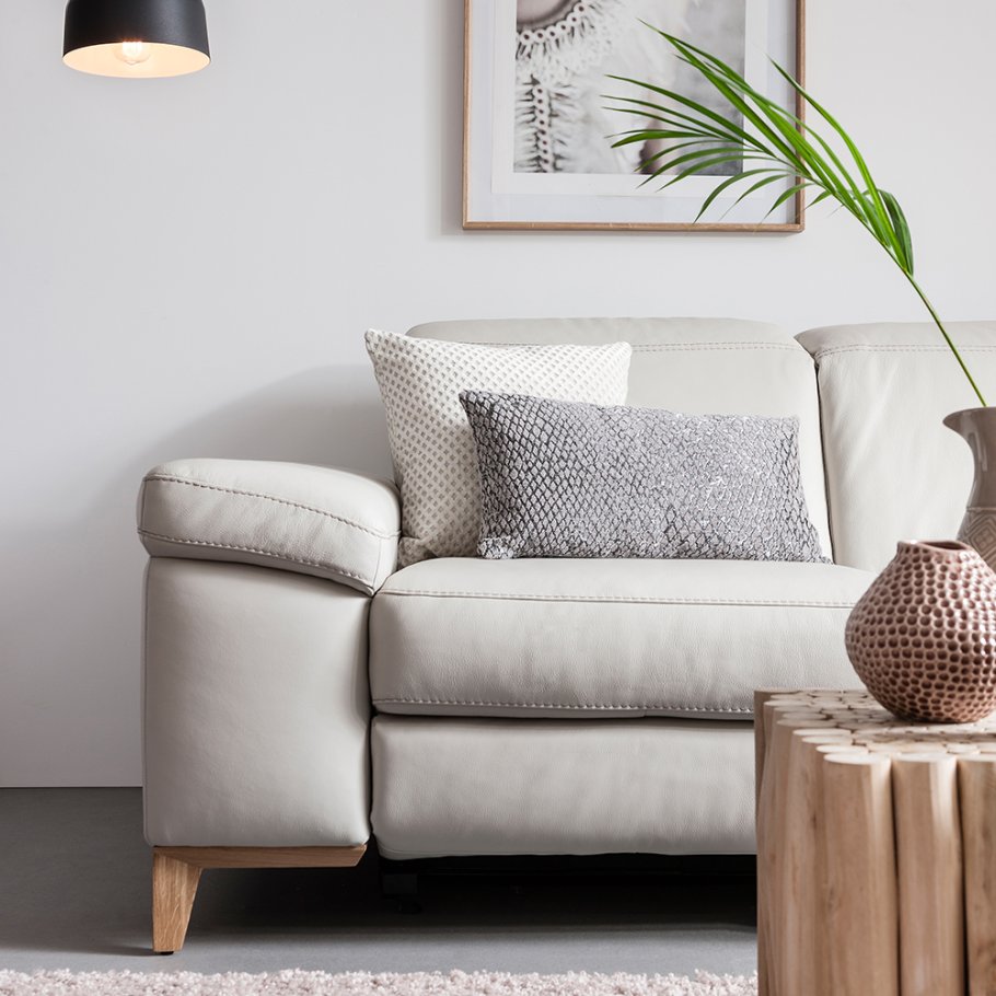 ROM CADINI LEATHER SOFA