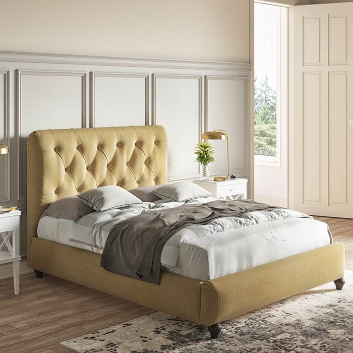 Bella Superking Buttoned Bedframe