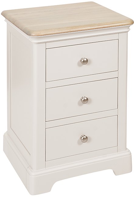 Hampton 3 Drawer Bedside Table