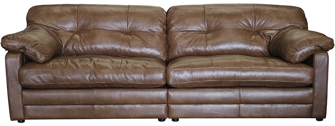Scott Leather Split 4 Seater Sofa