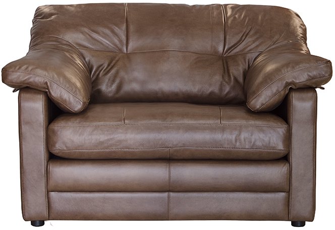 Scott Leather Snuggler Chair