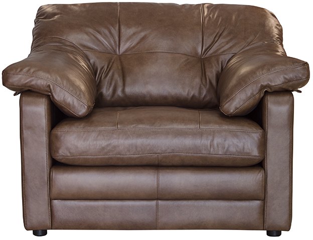 Scott Leather Snuggler Chair