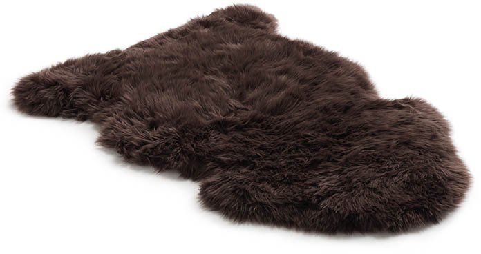 dark brown sheepskin