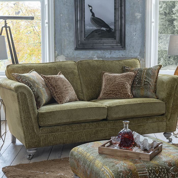 Darwin 3 Seater Fabric Sofa Standard Back