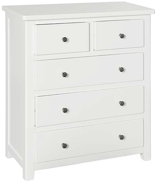 Henley 2+3 White Chest of Drawers