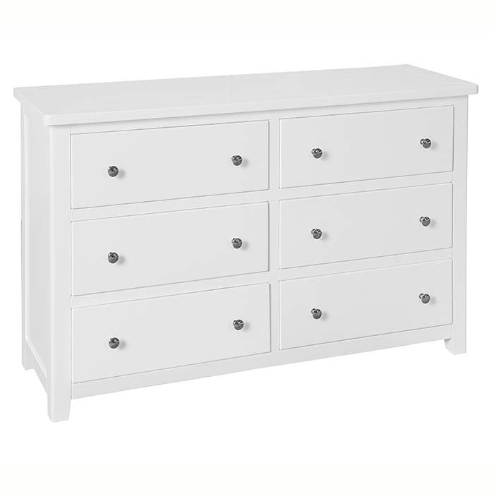 Henley White Wide Chest of Drawers