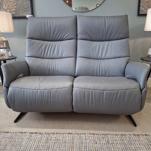 azure leather sofa